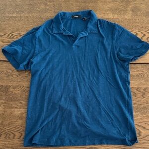Theory Deep Blue Men's Polo Shirt
